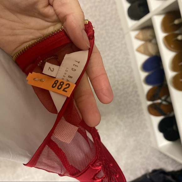 TED BAKER LONDON | Dollii Red Skater Dress - Picture 11 of 14